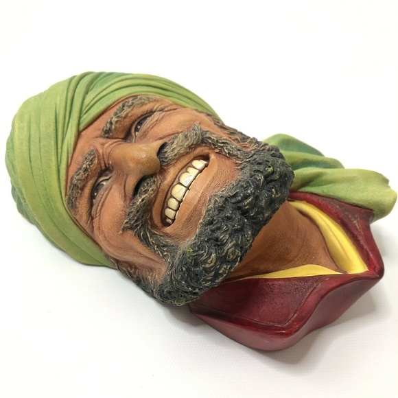 Bossons Chalkware Congleton Head Punjabi 1964 - Picture 6 of 8